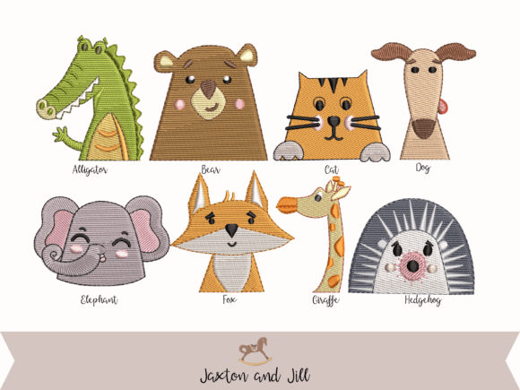 Charming Animals Machine Embroidery Design Bundle for Holiday Crafts