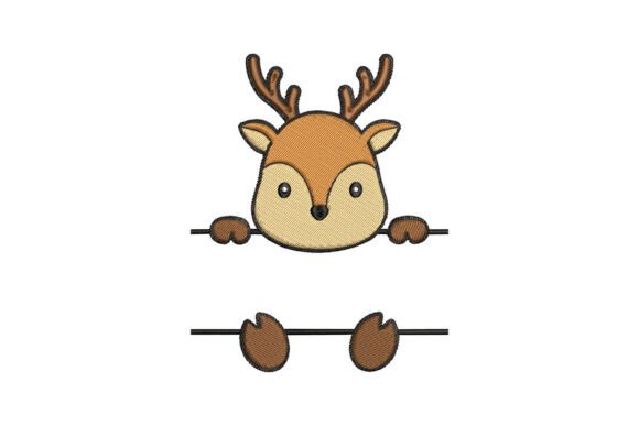 Deer Monogram: A Woodland-Inspired Embroidery for Boutique Apparel