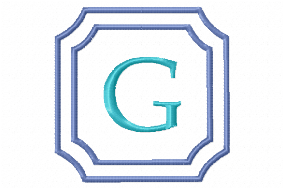 Double Framed Monogram Letter G: A Timeless Touch for Seasonal Embroidery