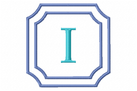 Double Framed Monogram Letter I Review for Real Embroidery Projects