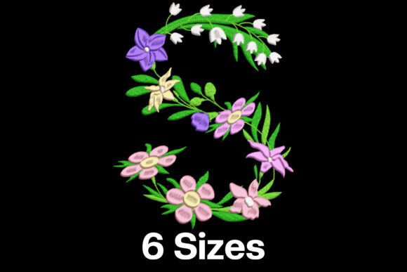 Flower Letter S: A Quirky Monogram for Handmade Charm