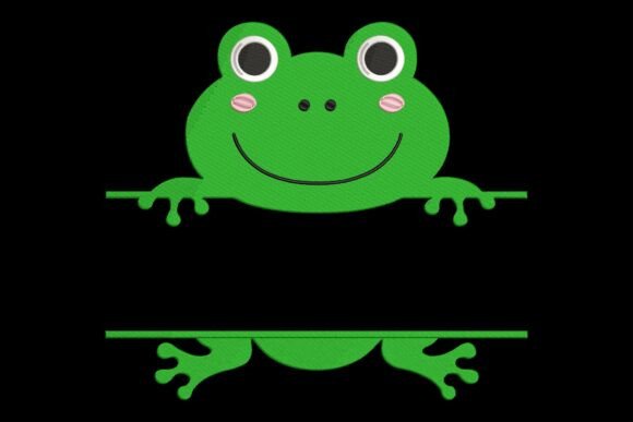 Frog Monogram: A Charming Embroidery Design for Craft Fair Success