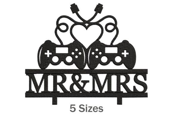 Gamer Couple Wedding Embroidery Design Review