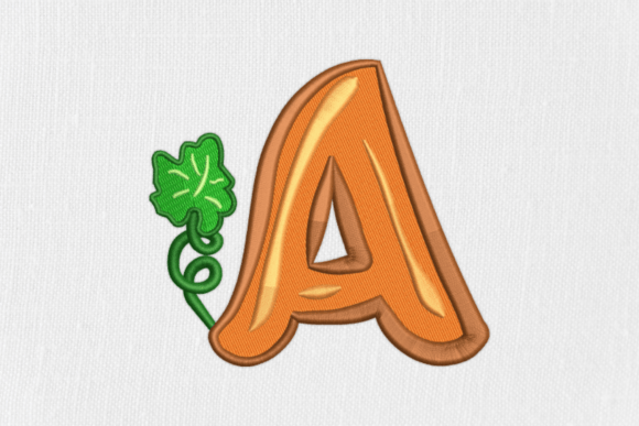 Letter A Autumn Monograms Alphabet: A Seasonal Touch for Personalized Gifts