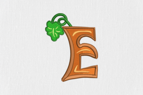 Letter E Autumn Monograms: A Seasonal Touch for Personalized Gifts
