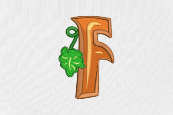 Letter F Autumn Monograms: A Designer’s Review for Boutique Sweatshirt Embellishment
