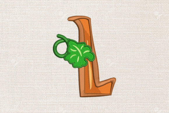 Letter L Autumn Monograms: A Seasonal Touch for Etsy & Small Shop Embroidery