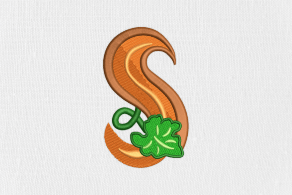 Letter S Autumn Monograms: A Seasonal Craft Fair Standout