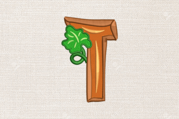 Letter T Autumn Monograms: A Seasonal Embroidery Gem