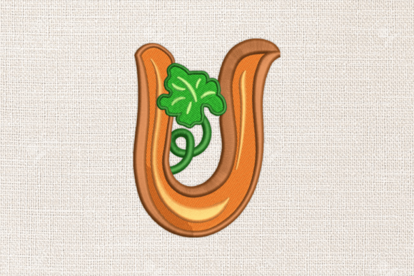 Letter U Autumn Monograms: A Seasonal Embroidery Pick for Etsy Sellers