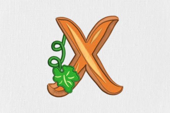 Letter X Autumn Monograms