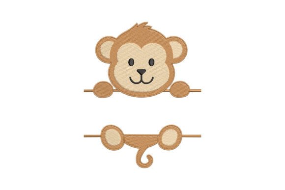 Monkey Monogram: A Playful Touch for Etsy Embroidery Sellers