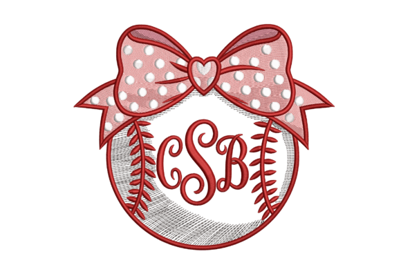 Monogram Baseball Bow: A Charming Touch for Personalized Gifts