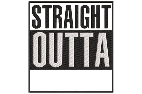 Straight Outta by Spilit Name Monogram: A Fresh Embroidery Pick for Personalized Gifts