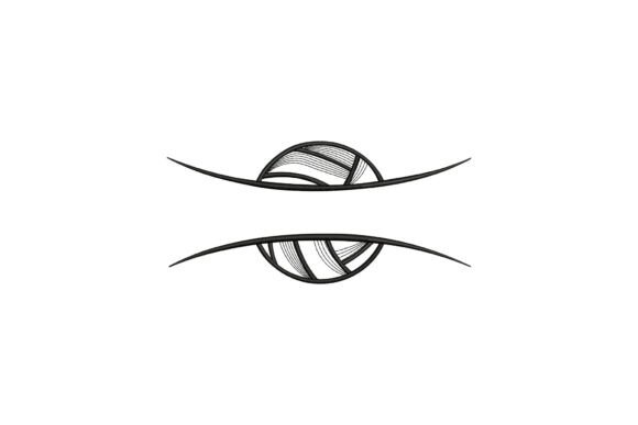 Volleyball Monogram: A Playful Design for Small Business Merch